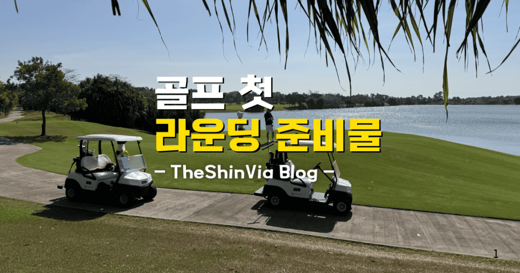 골프 첫 라운딩 준비물 Theshinvia blog