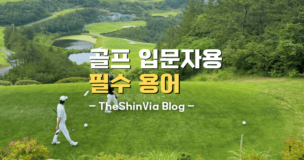 골프 입문자용 필수 용어 TheShinVia Blog
