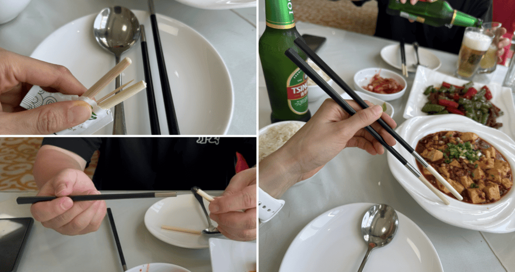 위생을 신경쓰는 중국 젓가락