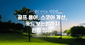 골프 용어 정리, 스코어 계산 방식, 스코어 카드 보는법