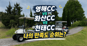 영해CC vs 화산CC vs 천태CC - 중국 골프장 비교 순위 추천
